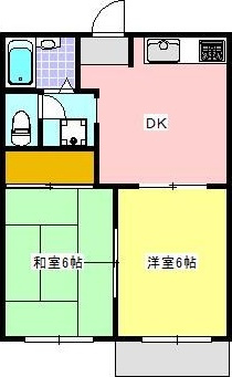 ハイツサンフォレスト　Ａの間取り