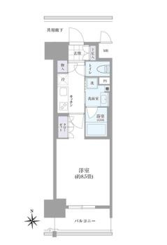 ＯＫＢアヴェニール菊井町の間取り