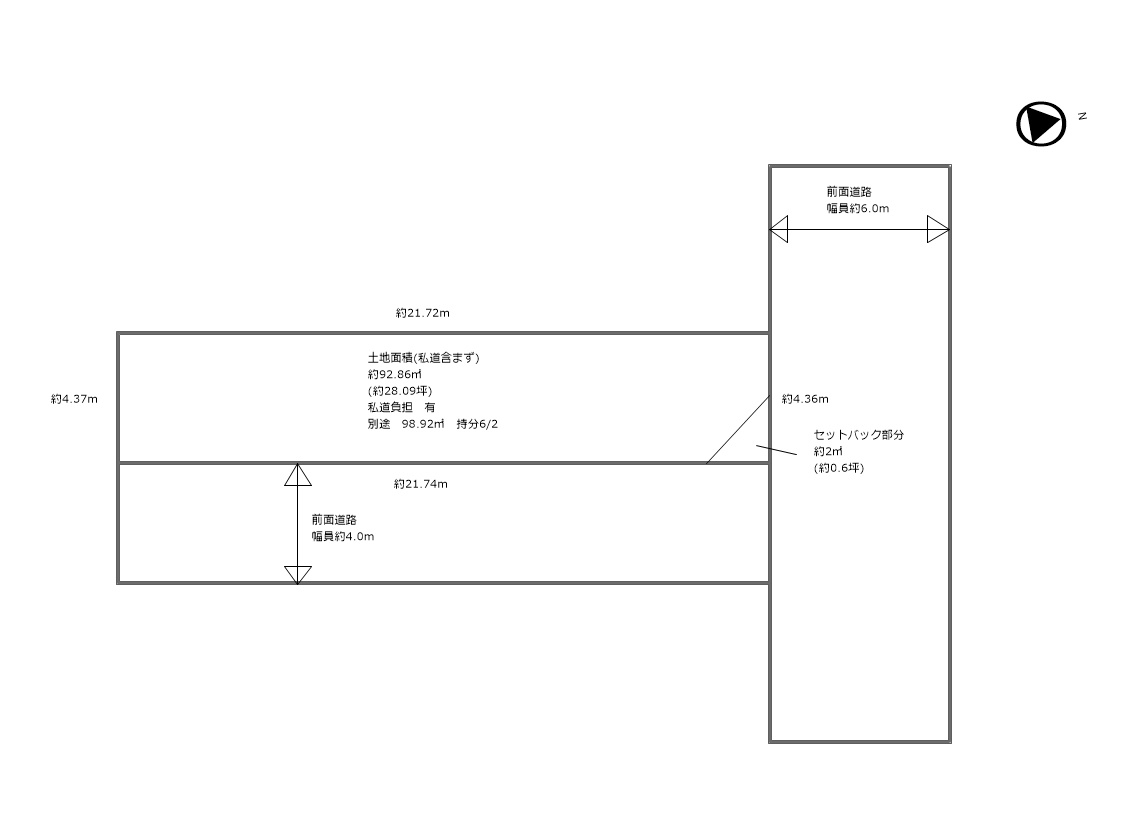 大阪市鶴見区今津北4丁目の区画図