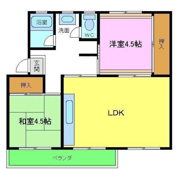 【間取り】 | 泉北桃山台第2団地36号棟