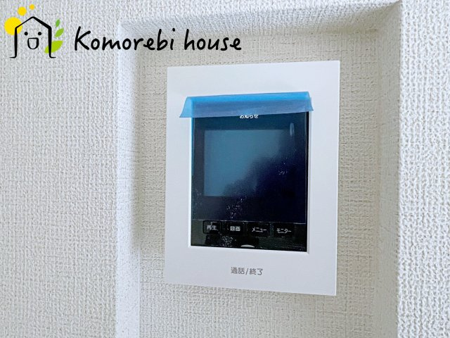桶川市鴨川　5期　新築一戸建て　グラファーレ　01の防犯設備|モニター付インターホンです