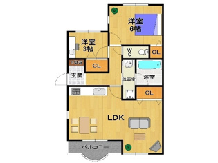 ロイヤルハイツ歌園２の間取り