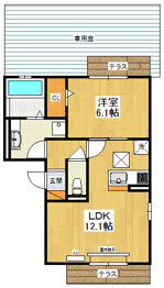 clochette立花の間取り