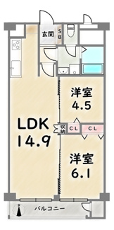 【間取り】 | 西京極ガーデンハイツ