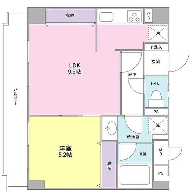 ハイツ川原の間取り|間取りです。