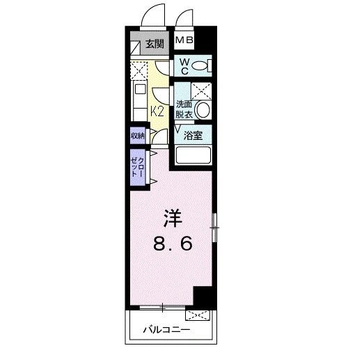 メゾン　ド　サクラの間取り|間取りです。