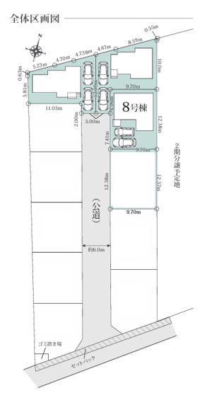 【区画図】 | 座間市ひばりが丘５丁目　新築戸建て　全４棟【仲介手数料無料】 | 【仲介手数料無料でご紹介可能です】大樹不動産