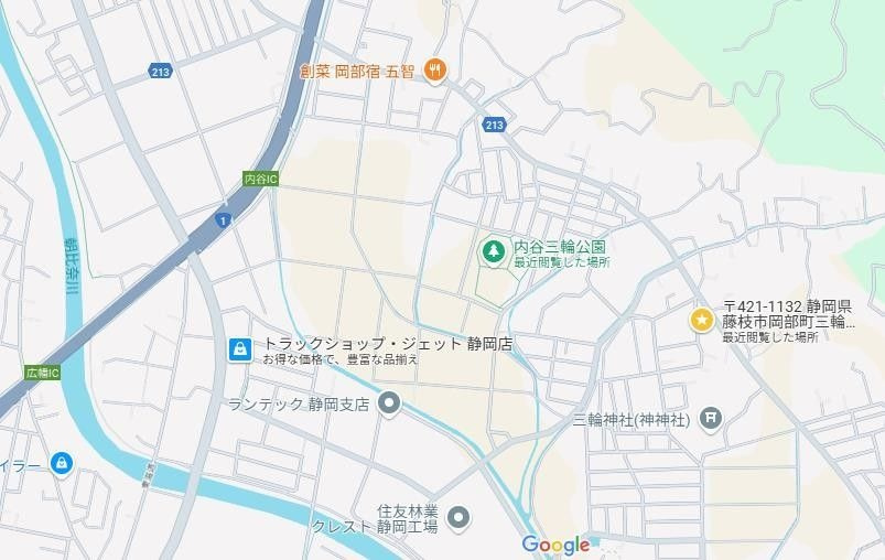グリーンハイツの地図