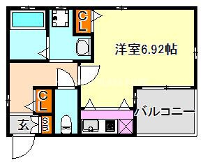 H.Cフラッツ須磨関守の間取り
