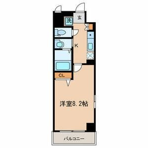 北斗ハイツ　北館の間取り|間取りです。