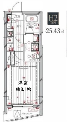 【間取り】 | レガリス洗足池