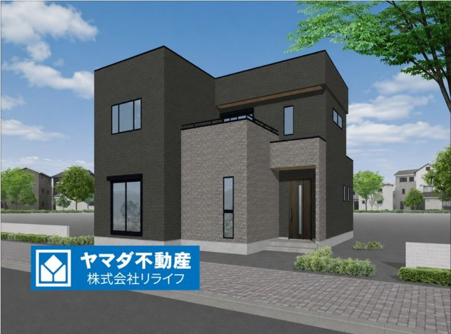 タマタウン　関市東新町3丁目（旭ヶ丘小）　全3区画分譲の外観|■1号棟
■YAMADA電機の　ヤマダ不動産　株式会社リライフ　岐阜店■
いつでもお問合わせ下さい。
