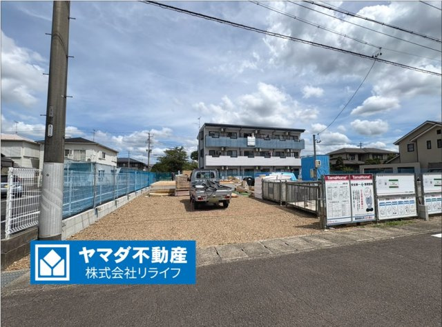 タマタウン　関市東新町3丁目（旭ヶ丘小）　全3区画分譲の外観|「現地（2026年8月18日）撮影」　
■外観写真　
■ヤマダ不動産　株式会社リライフ　