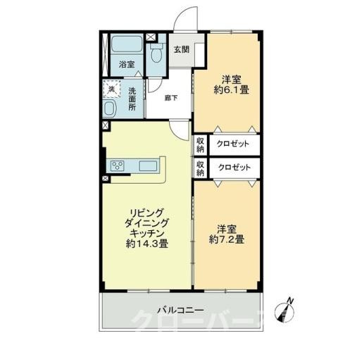 フォブールロジュマンⅠの間取り|間取図