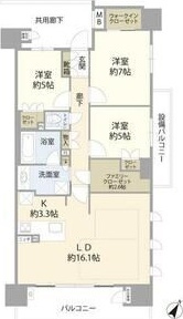 バンベール赤池ラ・コリーヌの間取り