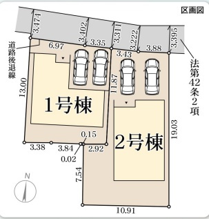 ●29(土)30(日)現地案内可能！　天理市勾田町　第2期　新築一戸建ての区画図|全２区画