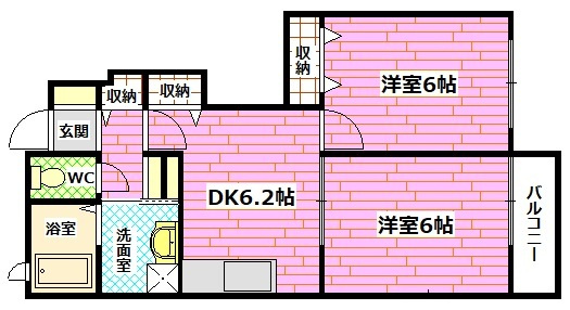 エアリー　レジデンス　Ａ＆Ｋの間取り