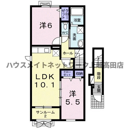 カーサ・アマーレＳＡＩＷＡＩⅠの間取り|間取図