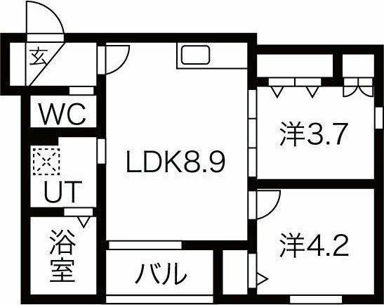 Ace Garden Heights Iの間取り