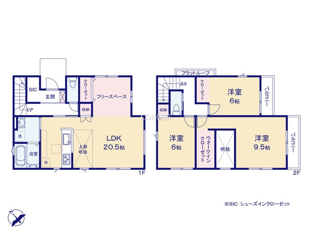 【間取り】 | 新築戸建／ふじみ野市元福岡１丁目（全2棟）