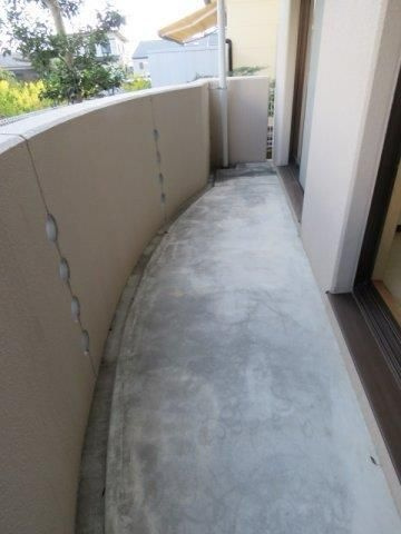 メルカードあさひIIIのバルコニー