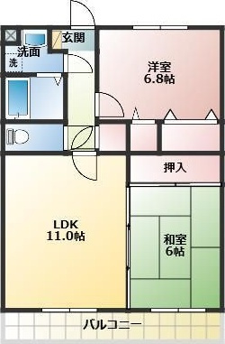 メルカードあさひIIIの間取り