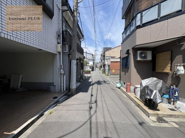 大阪市城東区中浜3丁目の前面道路含む現地写真