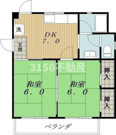 コーポ大島の間取り