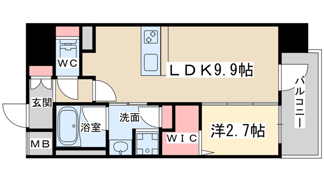 【間取り】 | コンフォリアリヴ南森町Q