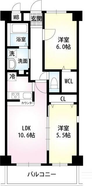 エグゼシャトー四番館の間取り|間取りです。