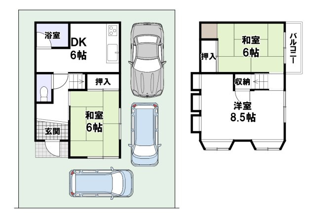 鳥飼上3丁目の間取り