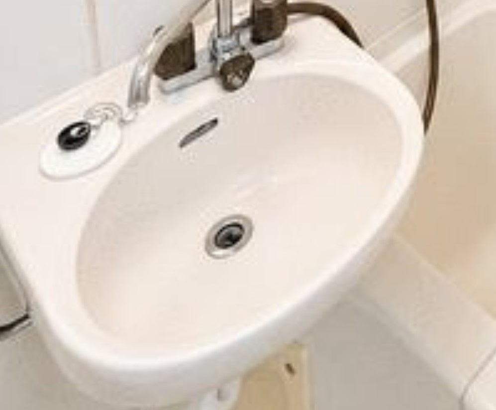 上福岡メゾンスタットの洗面所