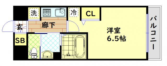 【間取り】 | エステムコート難波Ⅴブロード