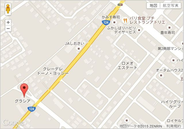 グラシア Bの地図|案内図