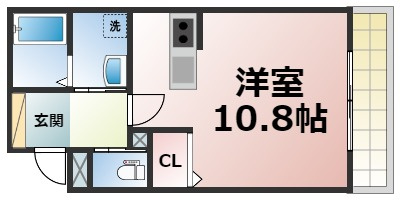 【間取り】 | グローパレス小路PartⅣ　仲介手数料無料