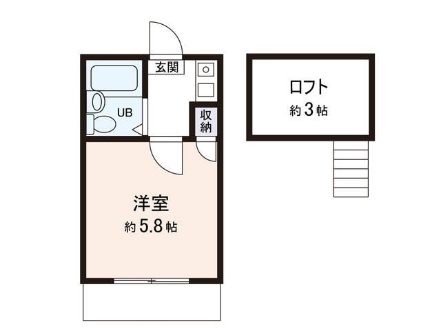 横浜市磯子区磯子６丁目のアパートの間取り