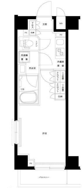 ルーブル五反野の間取り|間取りです。