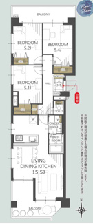  | 【ライオンズマンション東白壁】仲介手数料無料！東白壁小学校・冨士中学校