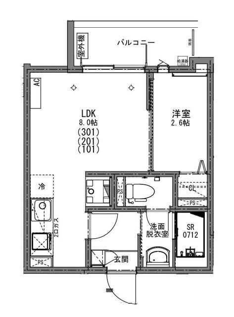 ＫＥＩＡＩ　ＲＥＳＩＤＥＮＣＥ　清瀬Ⅴの間取り