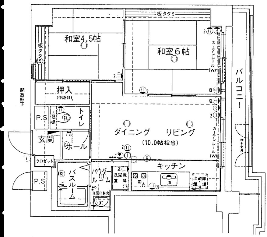天六ビューハイツの間取り