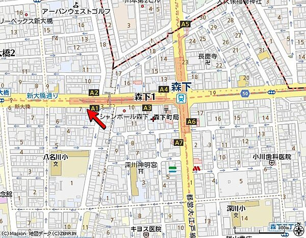 コンフォートイケダの地図