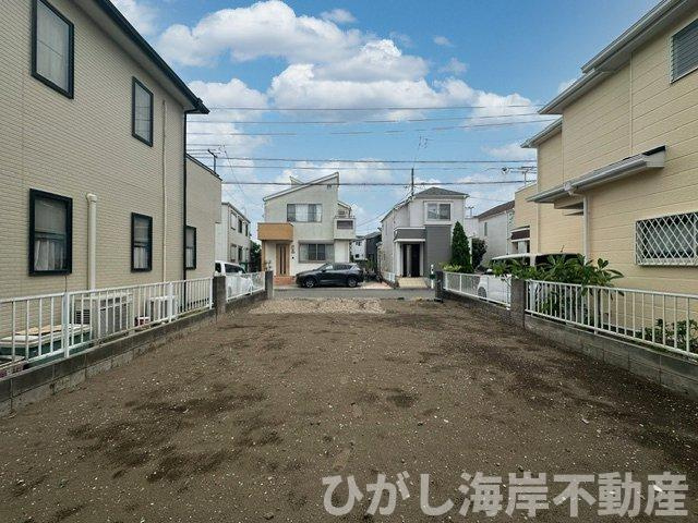 茅ケ崎市浜須賀　新築戸建の展望|8月28日撮影　建築前　現地外観