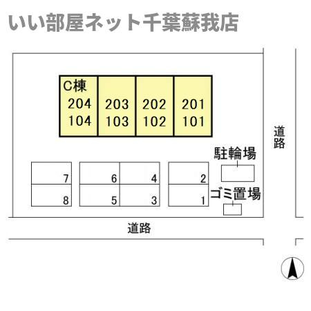 ファーストグリーン　Ｃの区画図