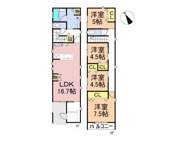 新築戸建　羽島郡笠松町清住町　全1区画分譲の間取り|■A号棟　■ヤマダ不動産　株式会社リライフ　
■夢のマイホーム購入をフルサポートします！