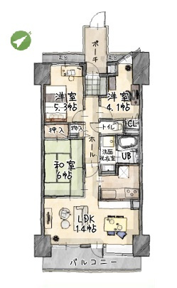 【間取り】 | コスモ上福岡プレステージ