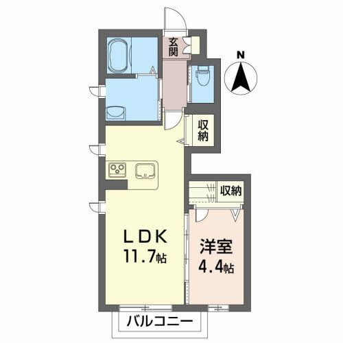 シャーメゾンＭの間取り