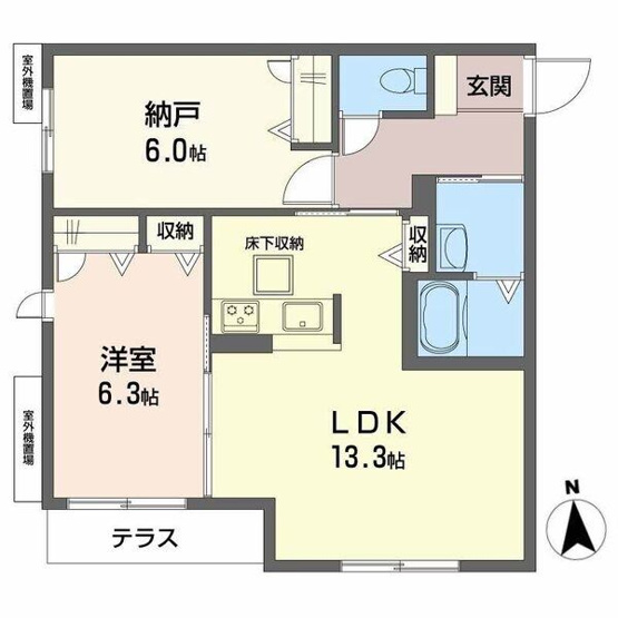 【間取り】 | ヌーベルカミノシマエー