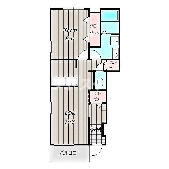 メゾンド　ソレイユの間取り|高崎、前橋のお部屋探しはエンドスケープまで！お客様の理想お聞かせ下さい♪