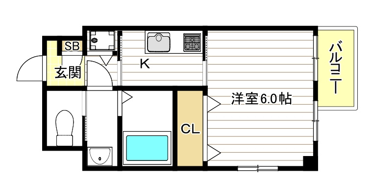 美章園メゾン寿の間取り