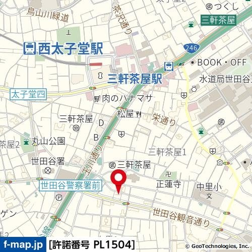 メトリブ三軒茶屋の地図